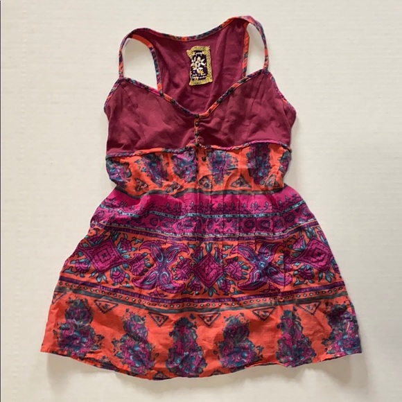 Free People Tops - Free People Boho Racerback Tank Sz 6